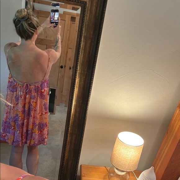 Roxy Purple and Orange Floral Dress - Picture 5 of 6